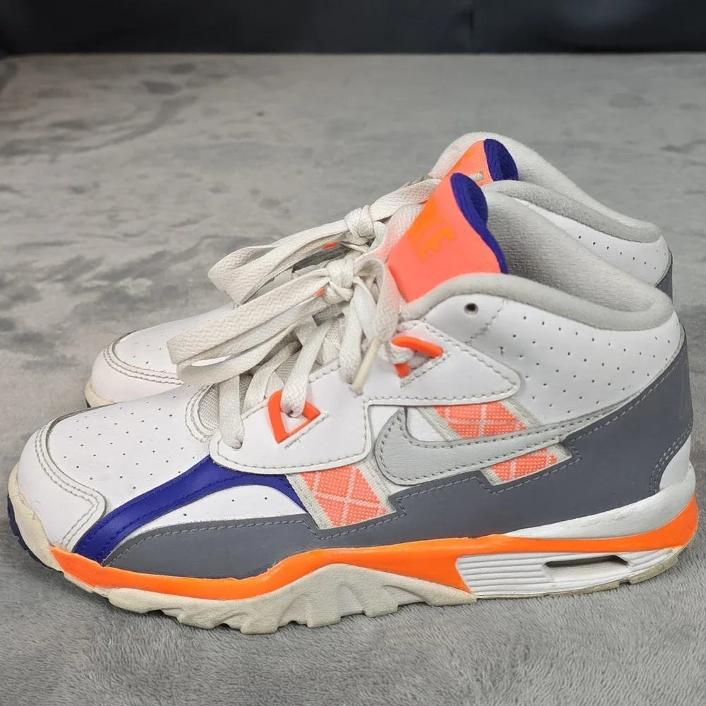 Nike Air Max Trainer SC Orange White DV2353-100 US Size 2.5Y - Picture 4 of 9